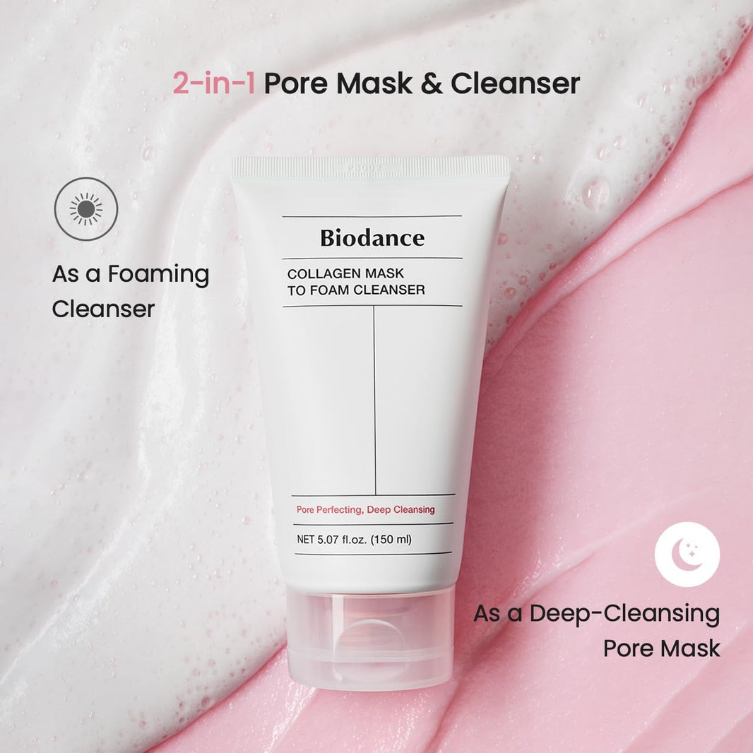 Biodance Collagen Mask To Foam Cleanser-Biodance Collagen Mask To Foam Cleanser