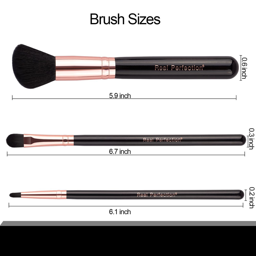 Real Perfection Makeup Brush Set 16 Pcs with 1 Eyebrow Razor Premium Synthetic Foundation Powder Concealers Eyeshadow Blush Makeup Brushes Make up Brushes Kit (Pink)-Real Perfection Makeup Brush Set 16 Pcs with 1 Eyebrow Razor Premium Synthetic Foundation Powder Concealers Eyeshadow Blush Makeup Brushes Make up Brushes Kit (Pink)