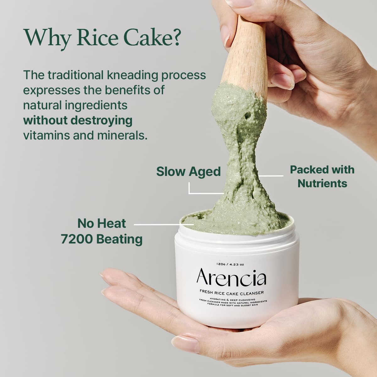 Arencia Fresh Green Rich Mochi Cleanser-Arencia Fresh Green Rich Mochi Cleanser