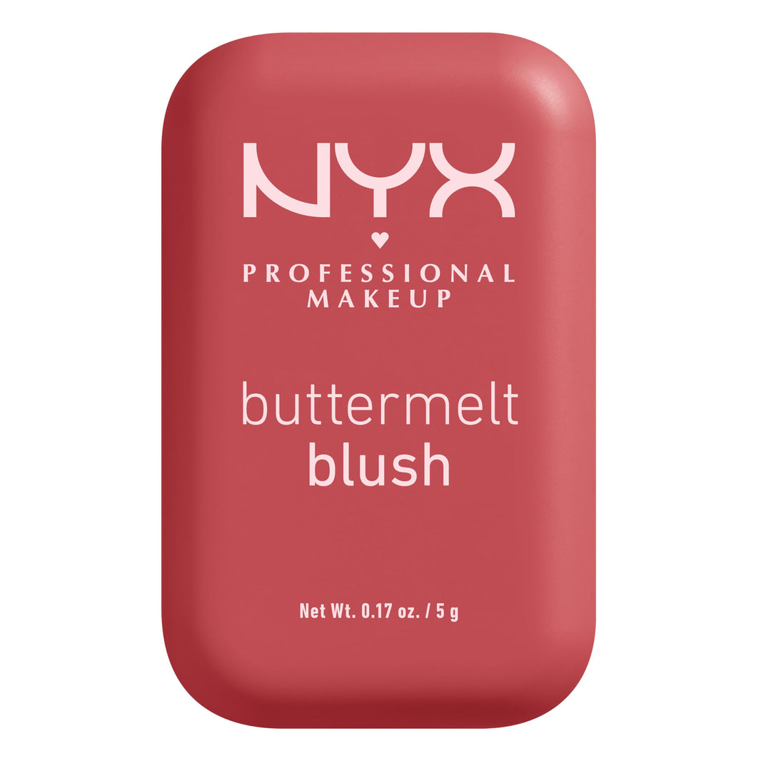 NYX PROFESSIONAL MAKEUP Buttermelt Powder Blush, Fade and Transfer-Resistant Blush, Up to 12HR Make Up Wear, Vegan Formula - For The Butta-NYX PROFESSIONAL MAKEUP Buttermelt Powder Blush, Fade and Transfer-Resistant Blush, Up to 12HR Make Up Wear, Vegan Formula - For The Butta