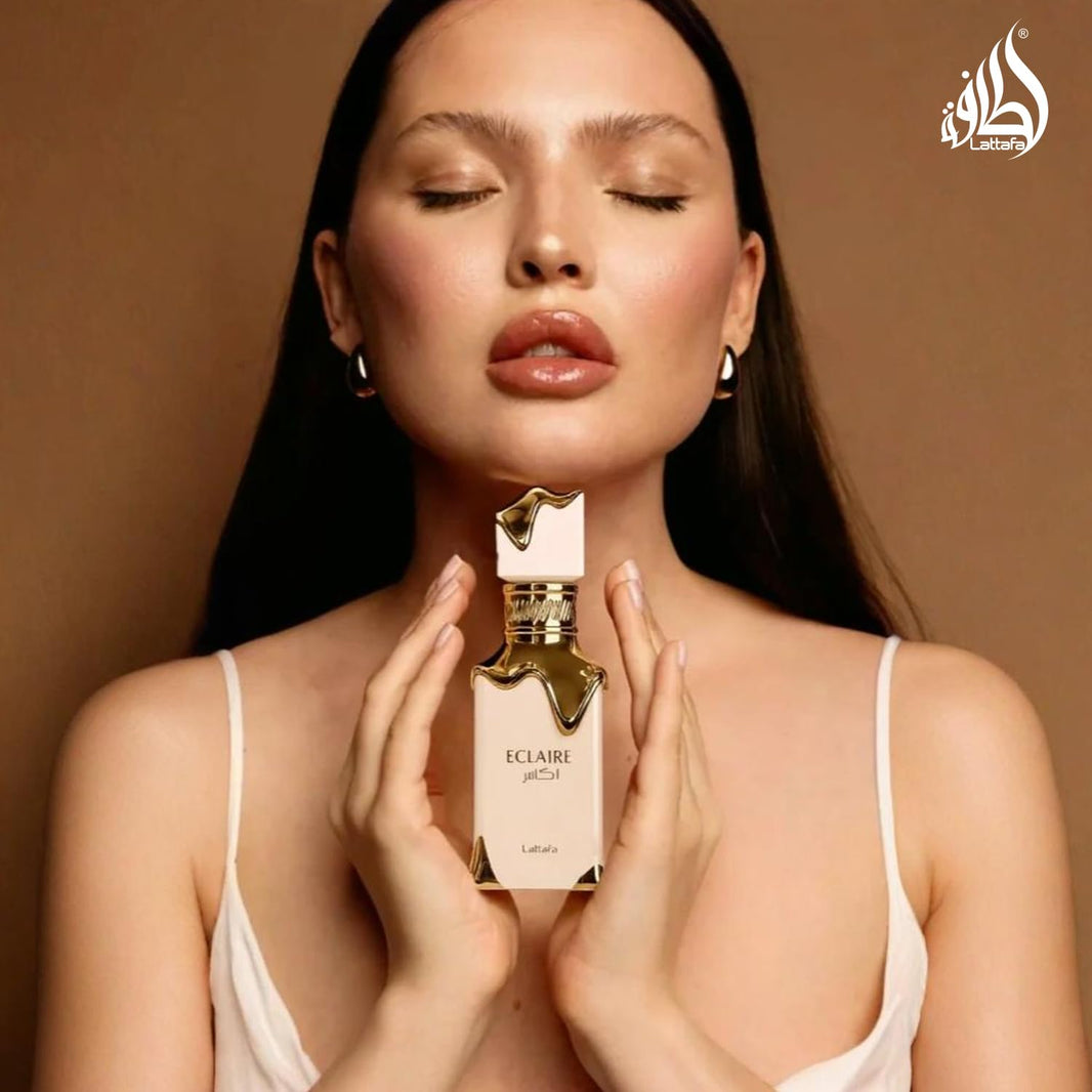 Lattafa Eclaire - Vanilla, Caramel, Sweet, Floral - Eau de Parfum Long-Lasting Fragrance for Women, 3.40 Ounce / 100 ml-Lattafa Eclaire - Vanilla, Caramel, Sweet, Floral - Eau de Parfum Long-Lasting Fragrance for Women, 3.40 Ounce / 100 ml