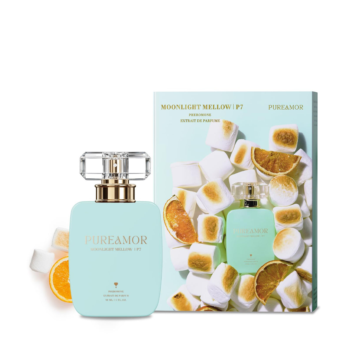 PUREAMOR Pheromone Perfume for Women, Moonlight Mellow Extrait de Parfum - Long Lasting Sweet Floral Gourmand Scent, 30% High Concentration, Full Size Fragrance Spray, 1.0 oz / 30 ml-PUREAMOR Pheromone Perfume for Women, Moonlight Mellow Extrait de Parfum - Long Lasting Sweet Floral Gourmand Scent, 30% High Concentration, Full Size Fragrance Spray, 1.0 oz / 30 ml