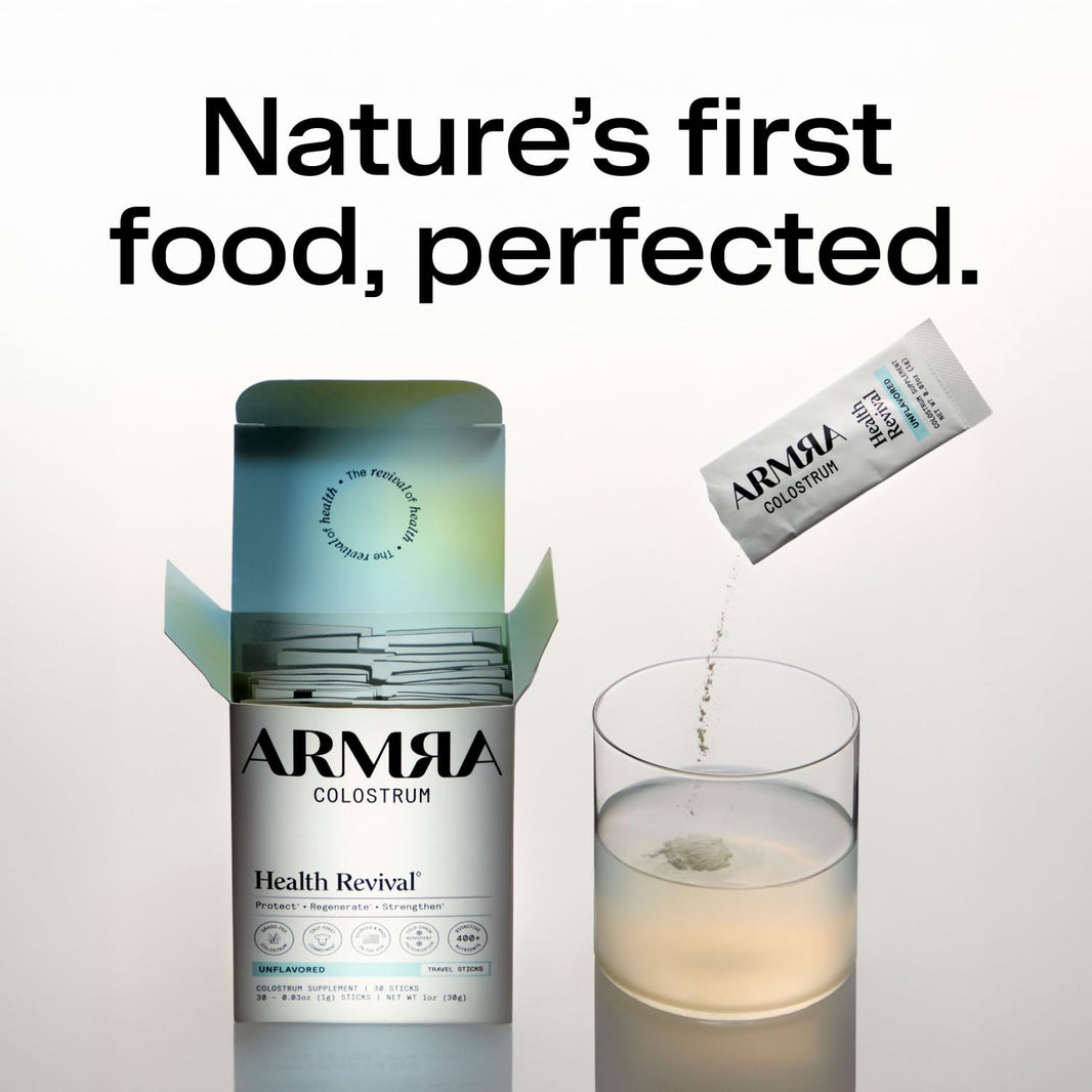 ARMRA Colostrum™ Powder | Blood Orange | Gut Health & Bloating | Skin & Hair | Immunity | Keto, Gluten & Fat-Free | 30 Servings-ARMRA Colostrum™ Powder | Blood Orange | Gut Health & Bloating | Skin & Hair | Immunity | Keto, Gluten & Fat-Free | 30 Servings