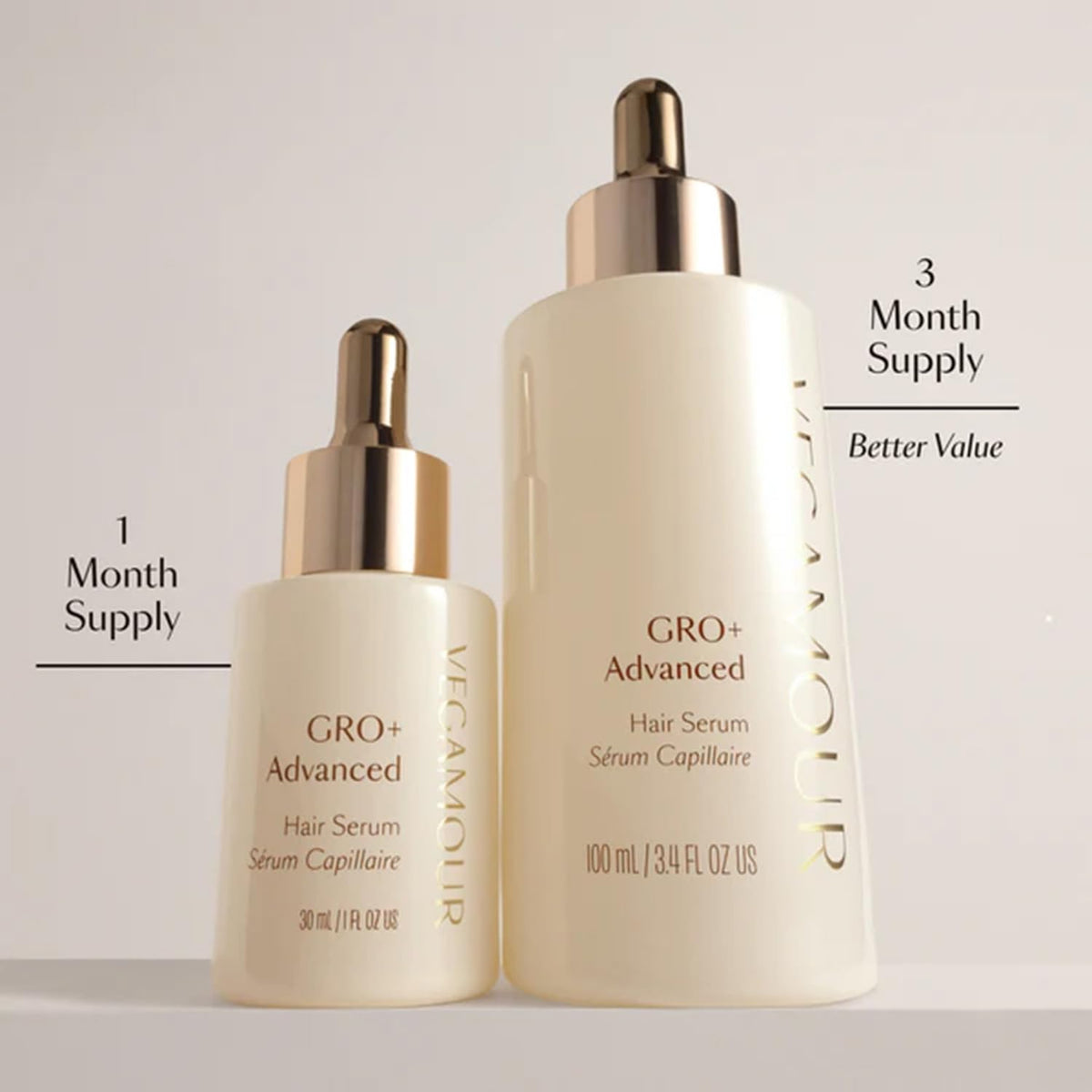 VEGAMOUR GRO+ Advanced Hair Serum | Improves Hair Density, Reduces Shedding and Promotes a Balanced Scalp | For Severe Signs of Thinning | Formulated Without Fragrance, Vegan, Cruelty-Free-VEGAMOUR GRO+ Advanced Hair Serum | Improves Hair Density, Reduces Shedding and Promotes a Balanced Scalp | For Severe Signs of Thinning | Formulated Without Fragrance, Vegan, Cruelty-Free