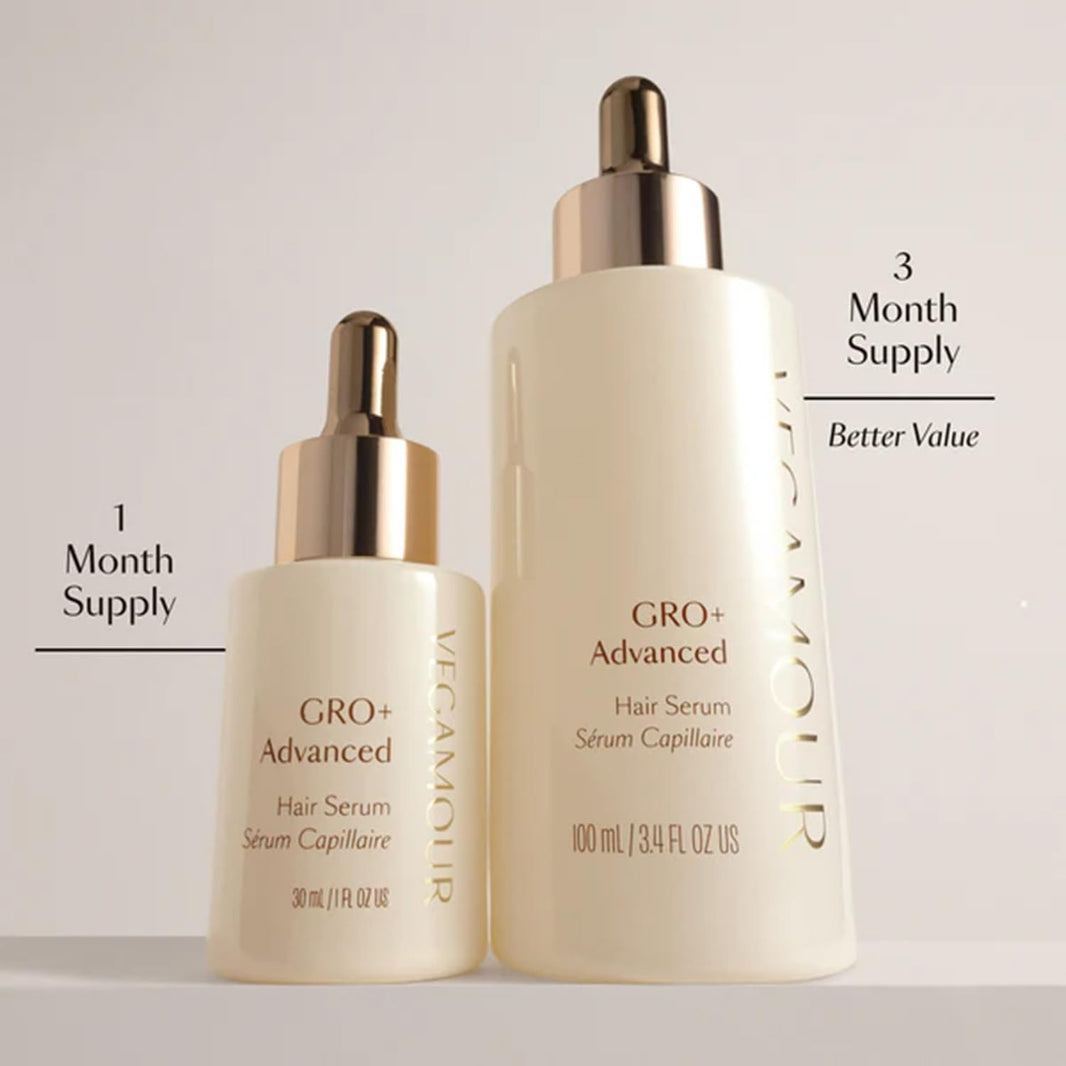 VEGAMOUR GRO+ Advanced Hair Serum | Improves Hair Density, Reduces Shedding and Promotes a Balanced Scalp | For Severe Signs of Thinning | Formulated Without Fragrance, Vegan, Cruelty-Free-VEGAMOUR GRO+ Advanced Hair Serum | Improves Hair Density, Reduces Shedding and Promotes a Balanced Scalp | For Severe Signs of Thinning | Formulated Without Fragrance, Vegan, Cruelty-Free