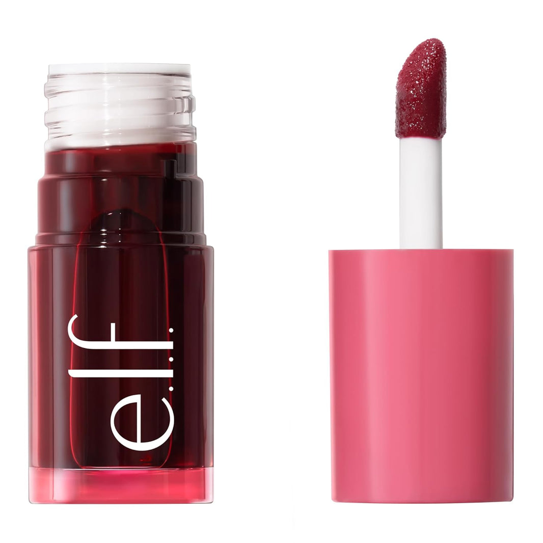 e.l.f. Sheer For It Blush Tint, Multi-Use, Long-Lasting Lip & Cheek Makeup, Creates A Natural Flush Finish, Vegan & Cruelty-Free, Plums Up-e.l.f. Sheer For It Blush Tint, Multi-Use, Long-Lasting Lip & Cheek Makeup, Creates A Natural Flush Finish, Vegan & Cruelty-Free, Plums Up