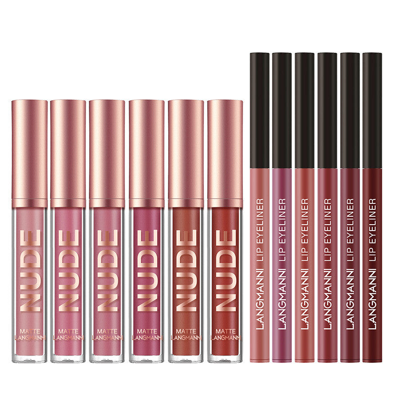 Lip Liner And Lipstick Makeup 12 Pcs Set 6 Matte Lipstick 6 Lip Liner Pens Waterproof Long Lasting Matte Lipstick Beauty Cosmetics Makeup Gift For Girls Lipstick Set-cfed749c2c4ed4a546e2448ba1c7e2ba