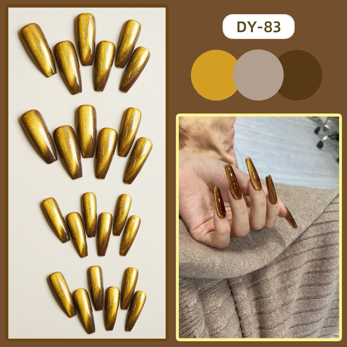 Gradient Finished Product Nail Tips-bd89ec274754fb138230194567606ba1