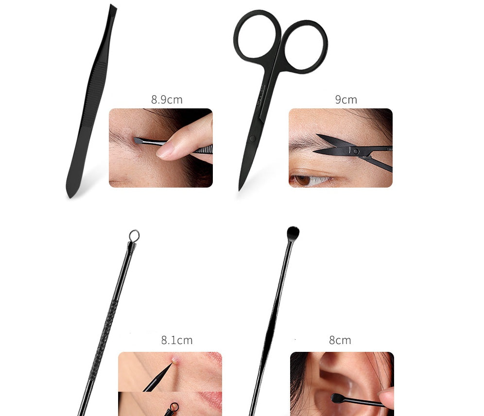 Manicure tool nail clipper 8 piece set-de0014e937d961acf701fd5d7586b72c