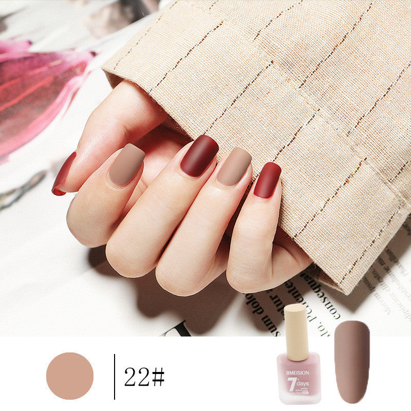 Frosted No-baking Quick-drying Nude Matte Nail Polish-101aa09ed09e2e859975127b68693ff9