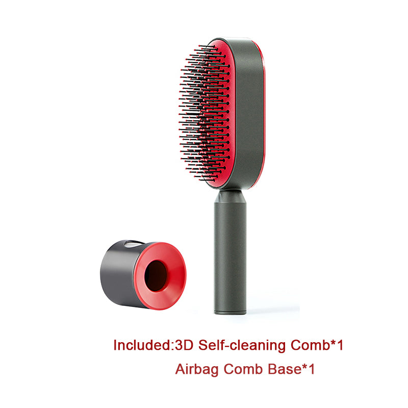 Self Cleaning Hair Brush For Women One-key Cleaning Hair Loss Airbag Massage Scalp Comb Anti-Static Hairbrush-f40d138cd34f67010a759a9666f79aee