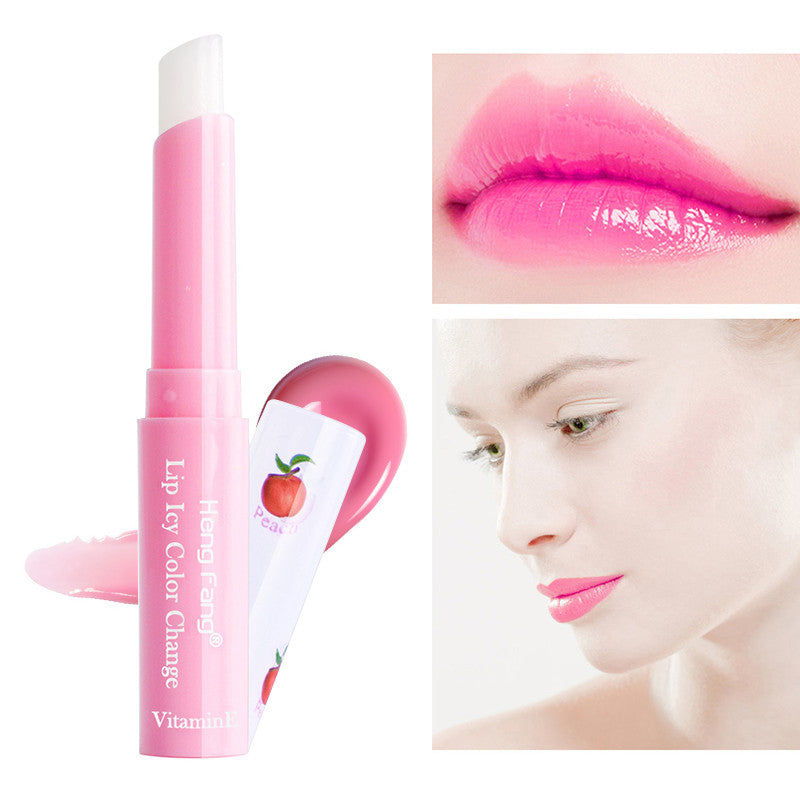 Peach color changing lip balm-a250c407f5fd173477589de971d45827
