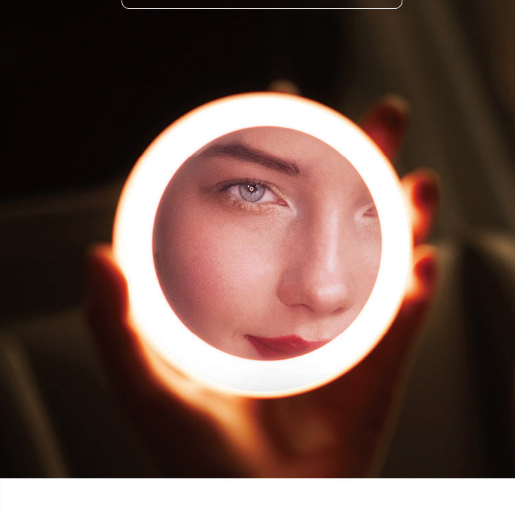 New charging portable smart beauty mirror HD makeup mirror LED portable light mirror light makeup mirror with light-41aa8b9f0646918ccd0563d59d2c2004
