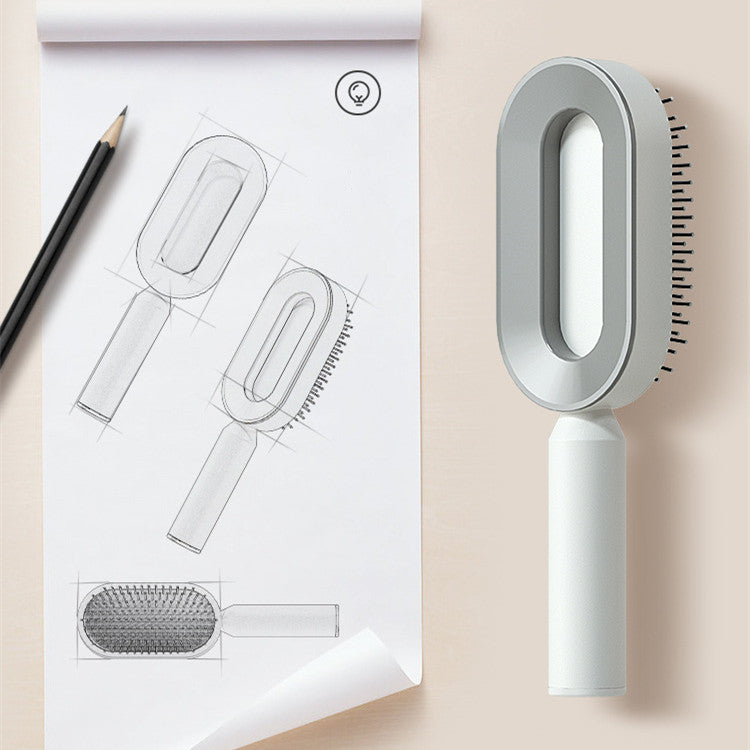 Self Cleaning Hair Brush For Women One-key Cleaning Hair Loss Airbag Massage Scalp Comb Anti-Static Hairbrush-a6c9d483989c79b59dd0e281f14d2a7b
