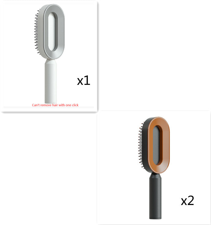 Self Cleaning Hair Brush For Women One-key Cleaning Hair Loss Airbag Massage Scalp Comb Anti-Static Hairbrush-30aadb56ea0b8336320307eca9f9116f
