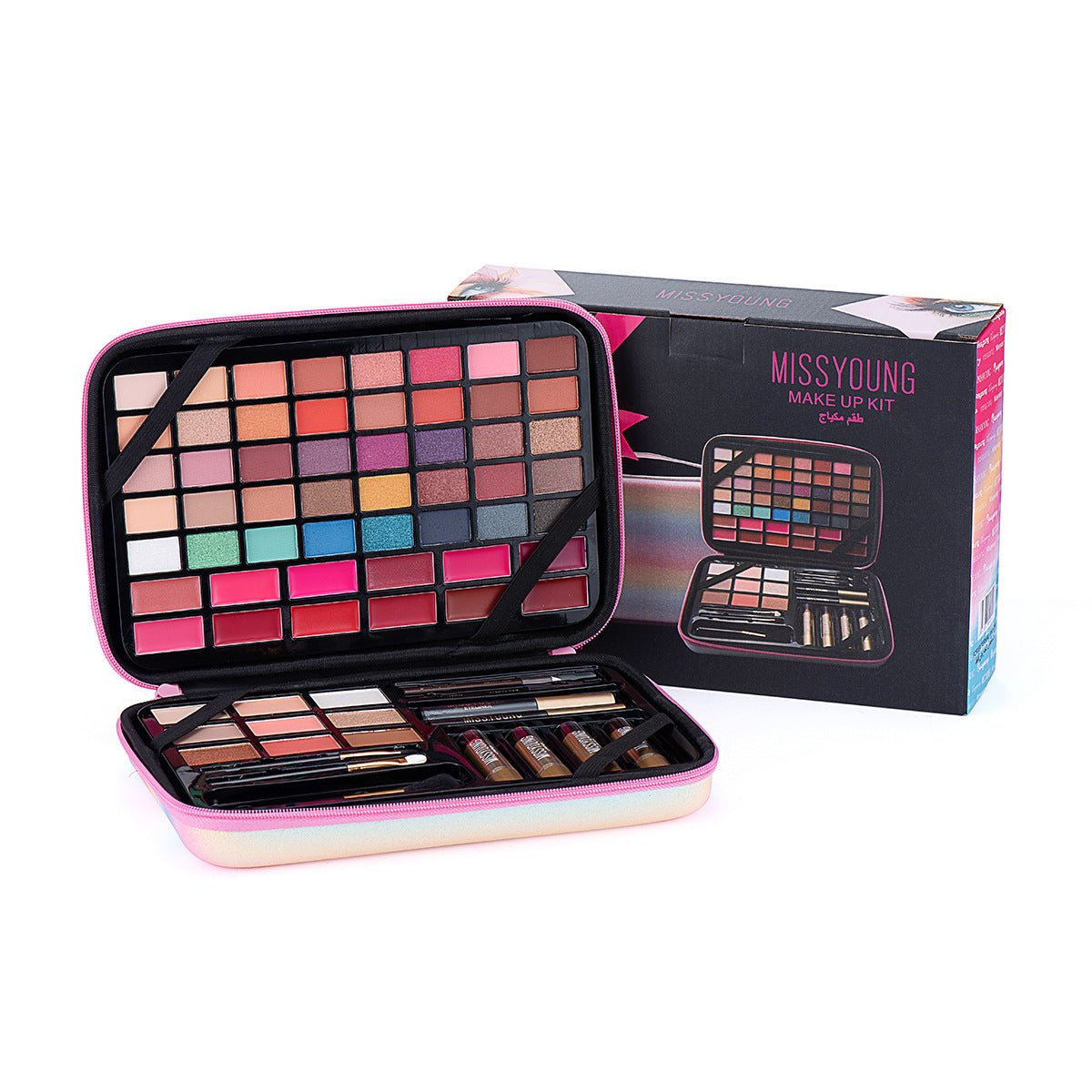Lipstick Lip Glaze Eyebrow Pencil Highlighter Set-257465e94d12ccf36077ebd211241e75