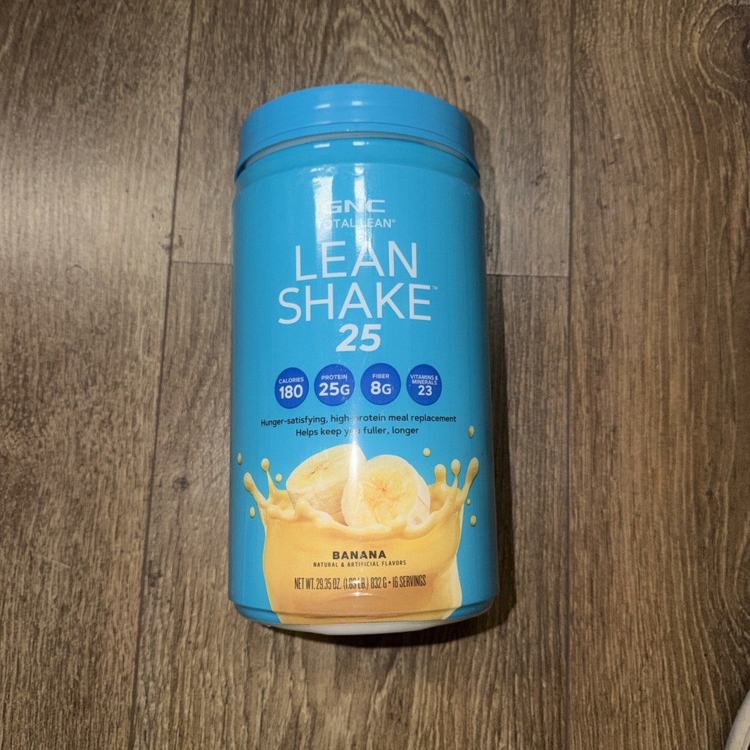 GNC Total Lean Shake 25, Banana, 16 Servings (Best By 12/2027)-GNC Total Lean Shake 25, Banana, 16 Servings (Best By 12/2027)