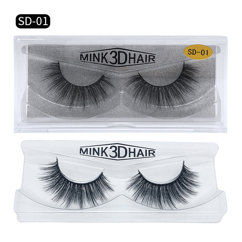 SD exaggerated mink eyelashes 3D stereo 25 dense false eyelashes-6e8d7dbfae3a743c2241ec48da9c7b93