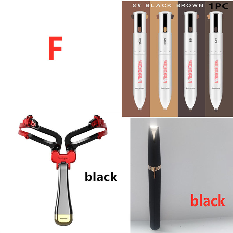 Eyebrow Shaping Set 3 In 1 Foldable Adjustable Eyebrow Stencil For Perfect Brows Shapes Makeup-4c0f64353e36694c9bb903646b2f9f86