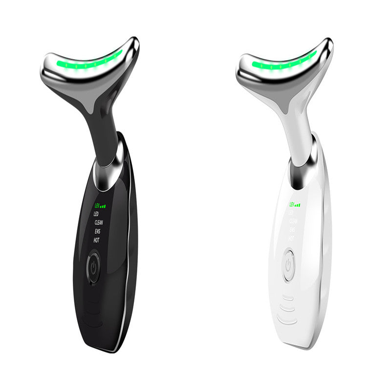 Neck Face Beauty Device Colorful LED Photon Therapy Skin Tighten Reduce Double Chin Anti Wrinkle Remove Lifting Massager-761ea16572fed74d302a1b498bbc92c7