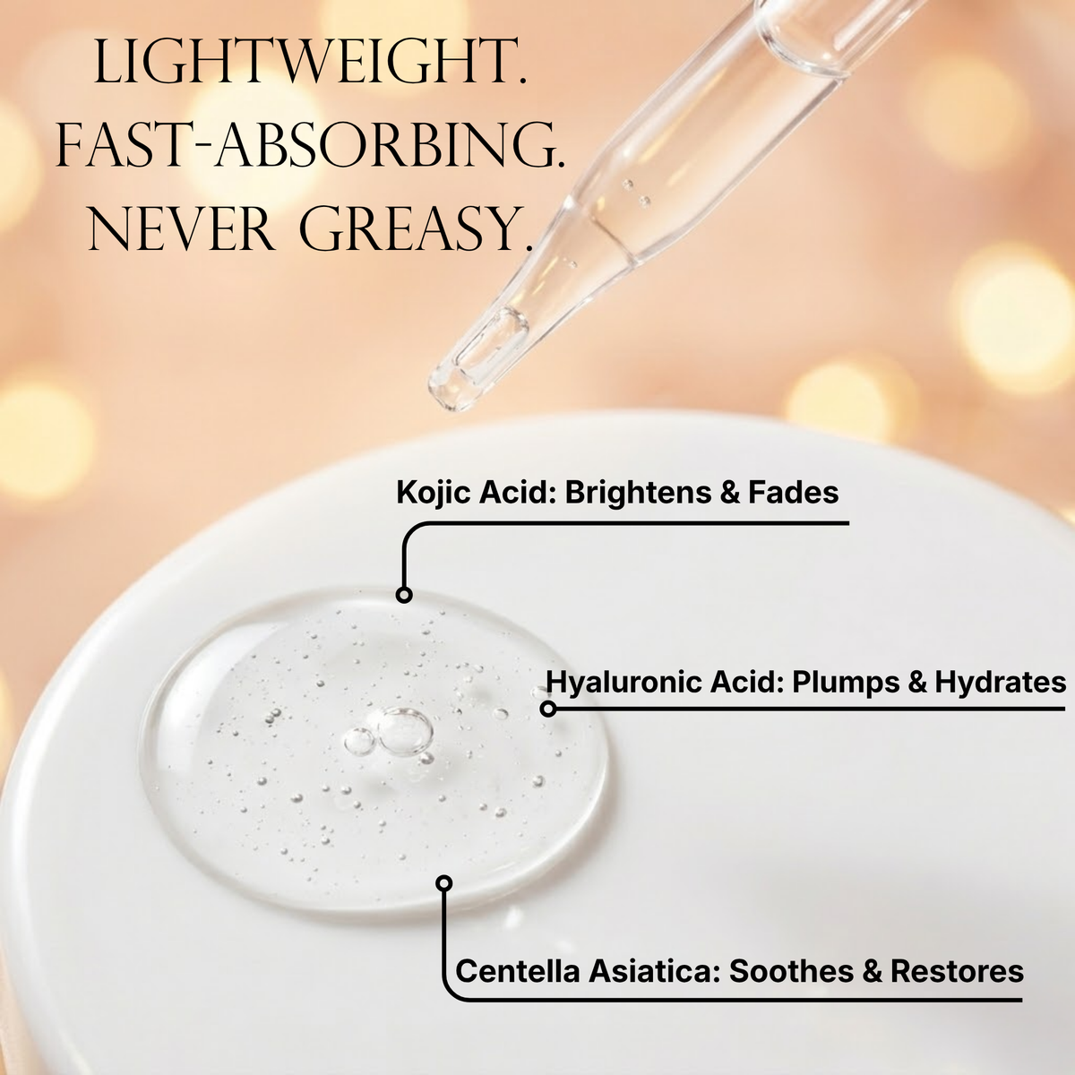 Caramela Beauty Even Tone Serum for Brightening Dark Spots & Hyperpigmentation with Kojic Acid, Hyaluronic Acid & Centella Asiatica-Caramela Beauty Even Tone Serum for Brightening Dark Spots & Hyperpigmentation with Kojic Acid, Hyaluronic Acid & Centella Asiatica