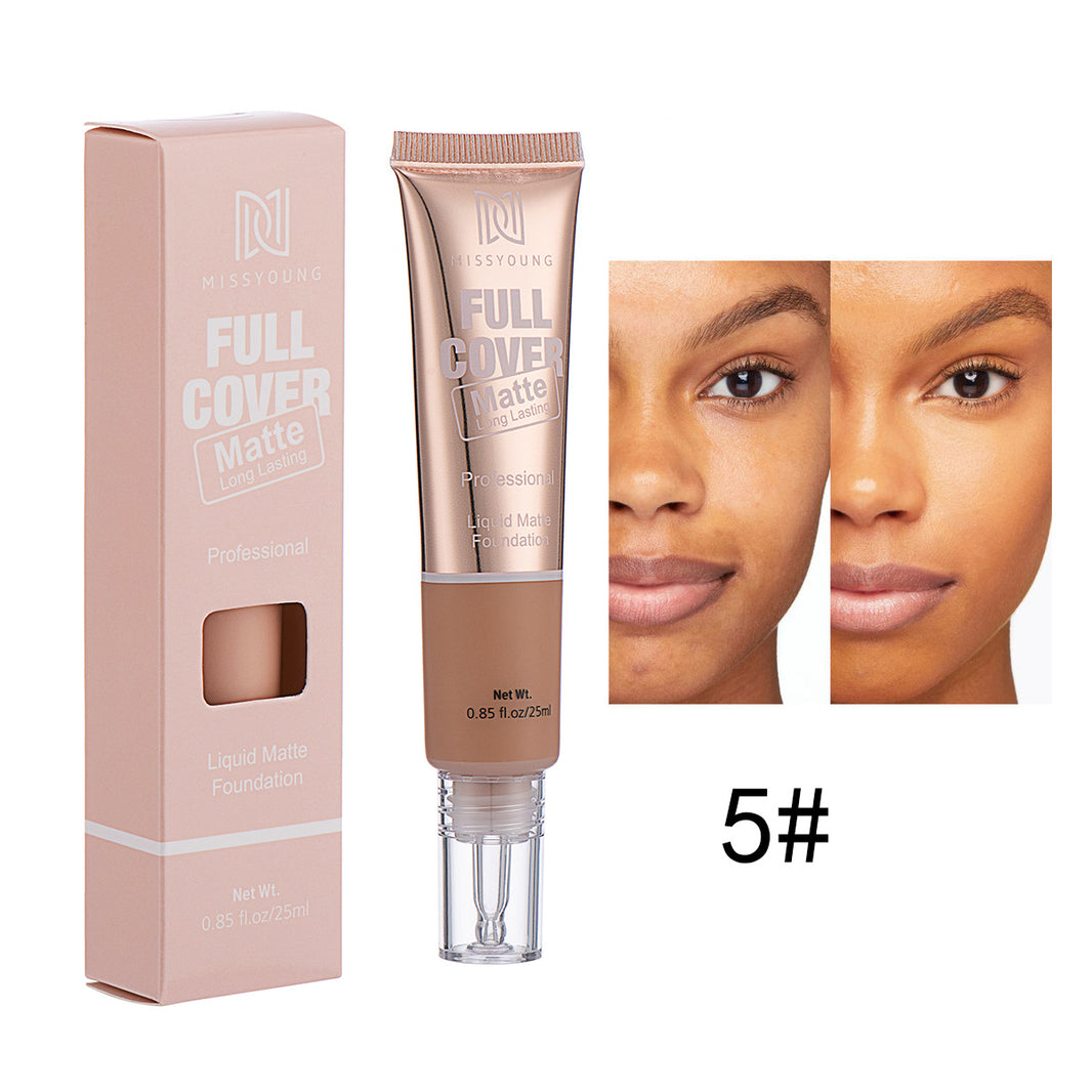 Lightweight Breathable Concealer Matte Liquid Foundation-d8fa40bc01a44eaf59ea57a7c88daf31