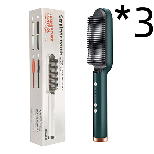 New 2 In 1 Hair Straightener Hot Comb Negative Ion Curling Tong Dual-purpose Electric Hair Brush-c4df112802bf5b2ebf0d3da034d5e02