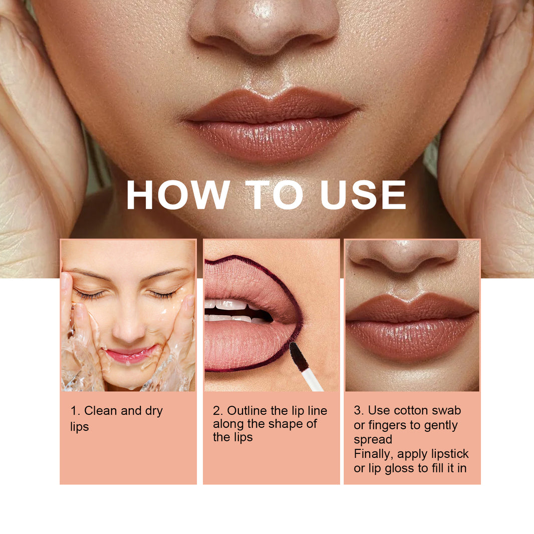 Lip Liner Pen Dark Brown Waterproof Long Lasting Plump Soft Lip Gloss Makeup Cosmetics-d49c9b579e360434a5e8f7f1fe67a238