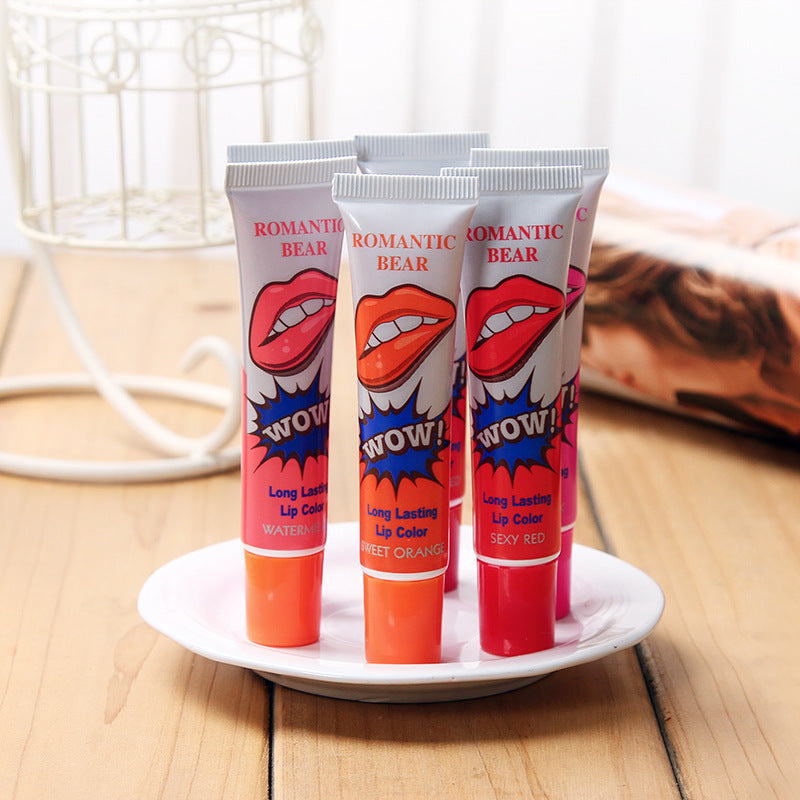 Amazing 6 Colors Peel Off Liquid Lipstick Waterproof Long Lasting Lip Gloss Mask Moisturizer Makeup Tear Pull Lip Lint Cosmetic-518b854d474fe96d80676db6cd99ab31