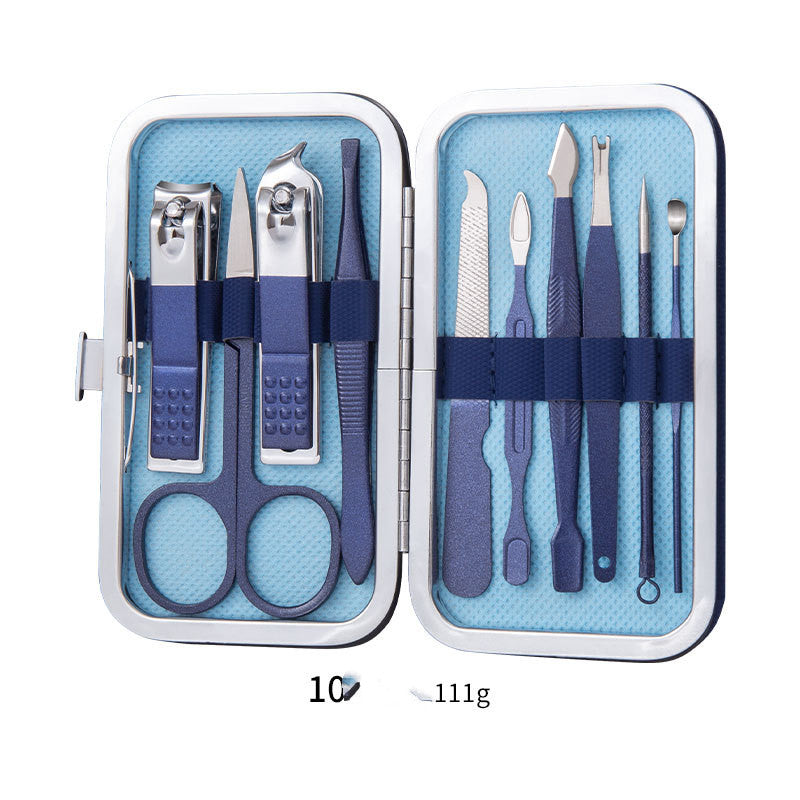 Professional Scissors Nail Clippers Set Ear Spoon Dead Skin Pliers Nail Cutting Pliers Pedicure Knife Nail Groove Trimmers-47ce2b713d3b948226f7914fbff2c482