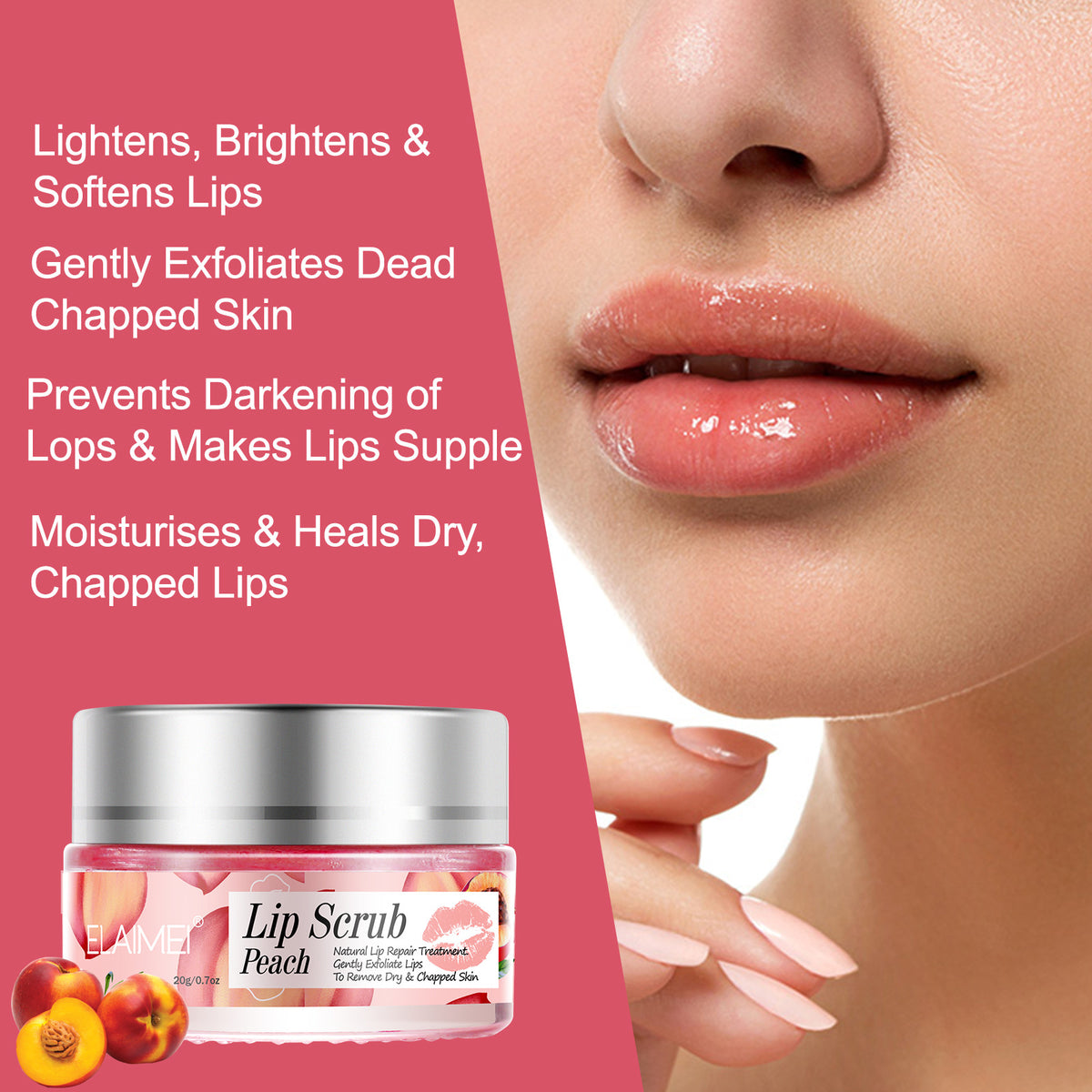 Lip Scrub For Exfoliation Anti Cracking-9417407effd53d64f75cd7fd57196d36