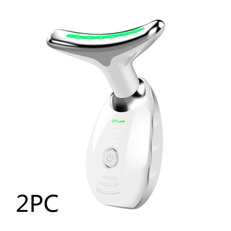 Neck Face Beauty Device Colorful LED Photon Therapy Skin Tighten Reduce Double Chin Anti Wrinkle Remove Lifting Massager-e5570ff5fe49c2b7c8ac077359b029db