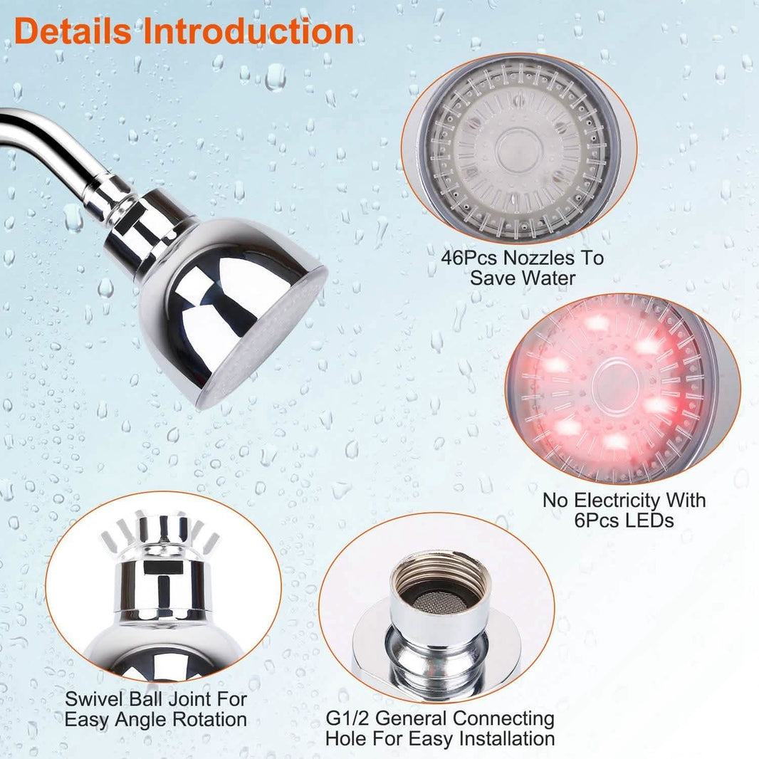 7 Color Changing LED Shower Head-7 Color Changing LED Shower Head