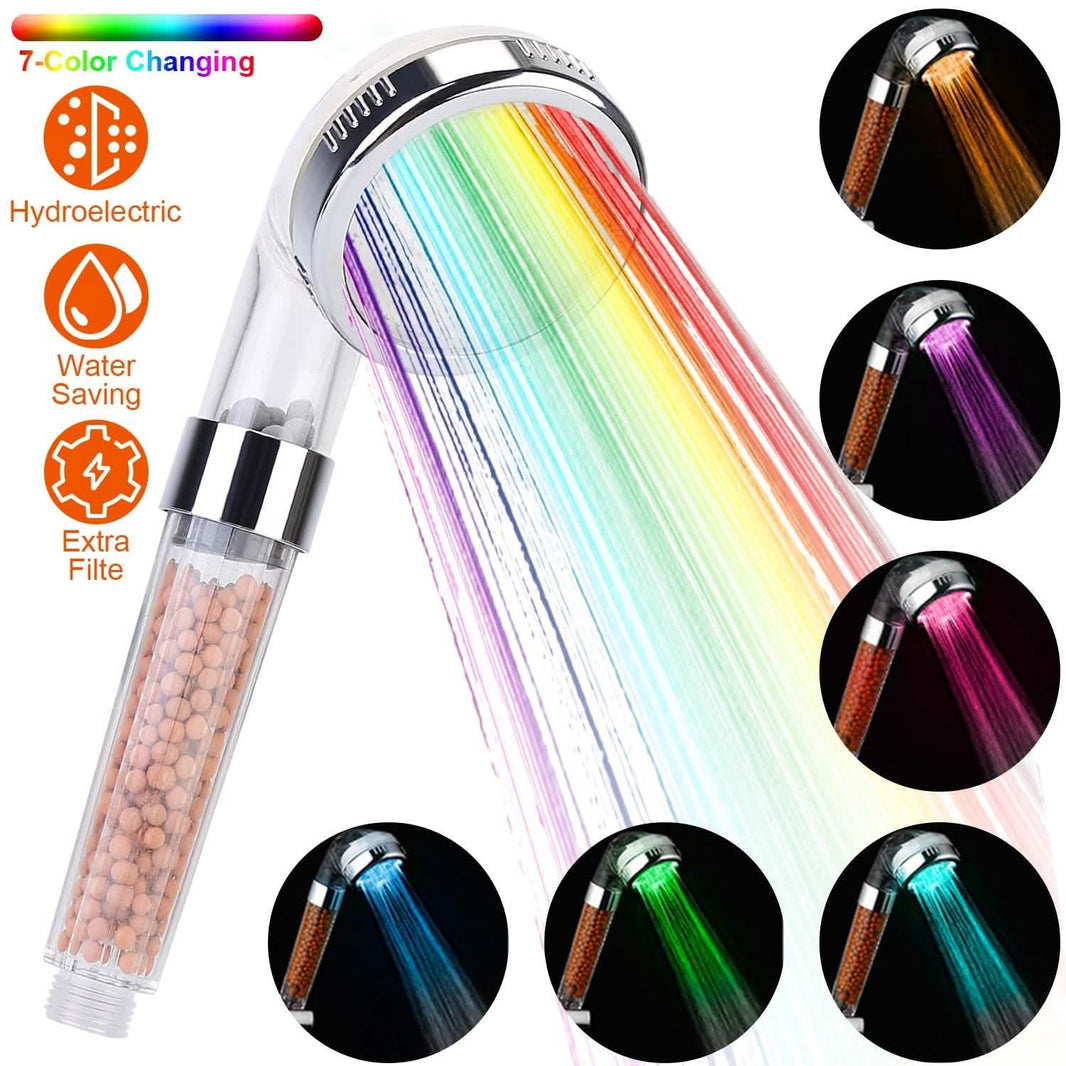7 Color Changing Light Handheld Shower Head-7 Color Changing Light Handheld Shower Head