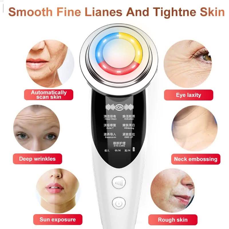 7-in-1 AmazeFan RF and EMS Radio Beauty Skin Care Tools-7-in-1 AmazeFan RF and EMS Radio Beauty Skin Care Tools