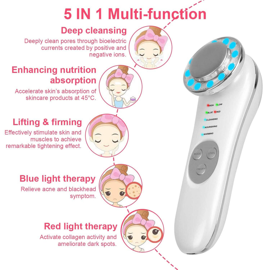7-in-1 Facial Massager Ultrasonic High Frequency Face Lifting Machine-7-in-1 Facial Massager Ultrasonic High Frequency Face Lifting Machine