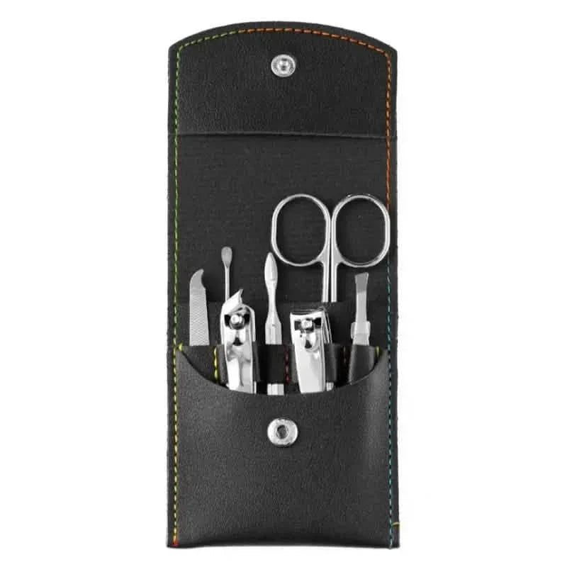 7-Piece Set: Stainless Steel Portable Nail Clipper Tool Set-7-Piece Set: Stainless Steel Portable Nail Clipper Tool Set