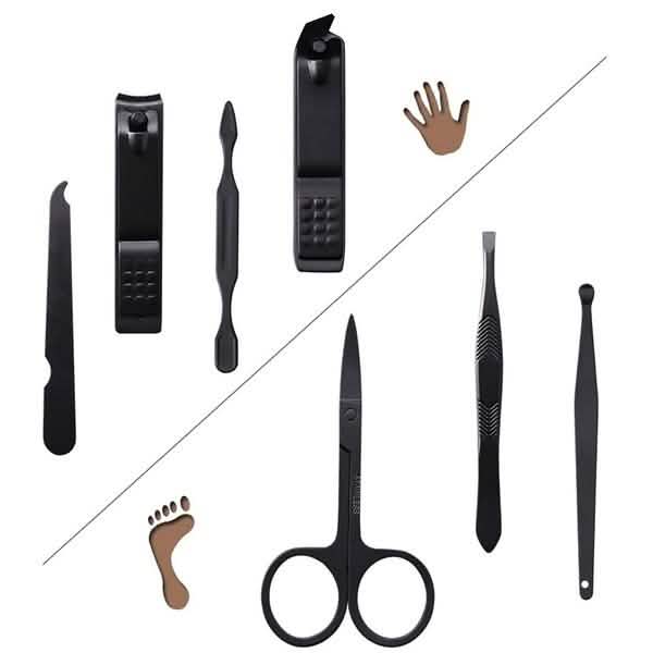 7-Piece: Stainless Steel Manicure Pedicure Kit-7-Piece: Stainless Steel Manicure Pedicure Kit
