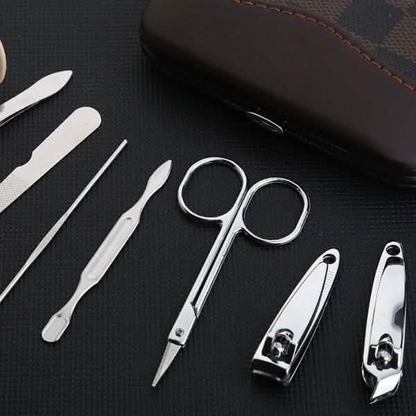 7-Piece: Stainless Steel Manicure Pedicure Kit-7-Piece: Stainless Steel Manicure Pedicure Kit