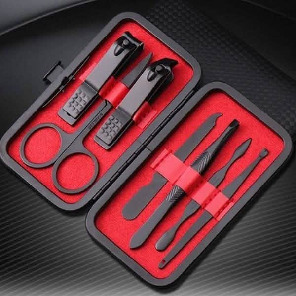 7-Piece: Stainless Steel Manicure Pedicure Kit-7-Piece: Stainless Steel Manicure Pedicure Kit