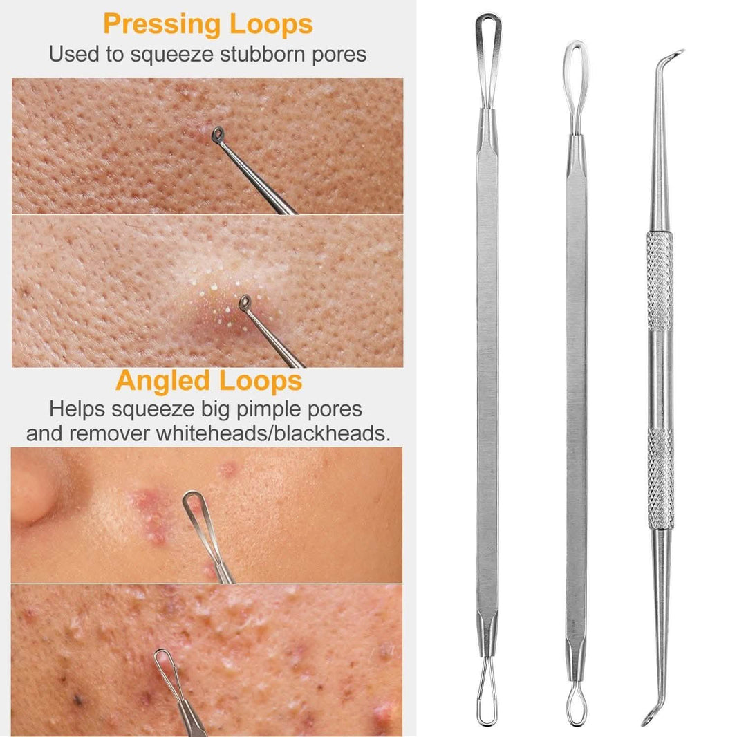 7-Pieces: Blackhead Remover Stainless Steel-7-Pieces: Blackhead Remover Stainless Steel