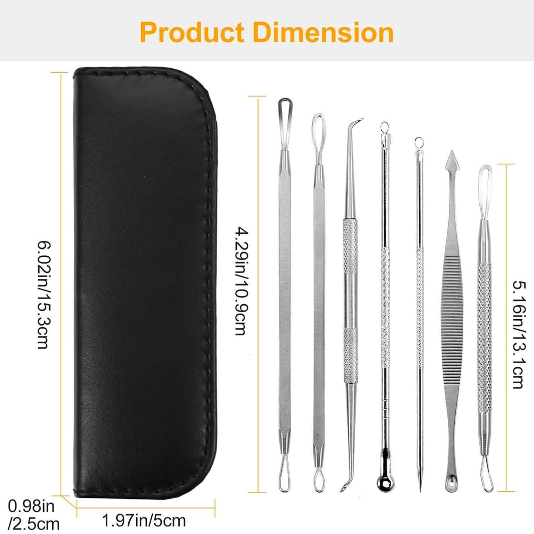 7-Pieces: Blackhead Remover Stainless Steel-7-Pieces: Blackhead Remover Stainless Steel
