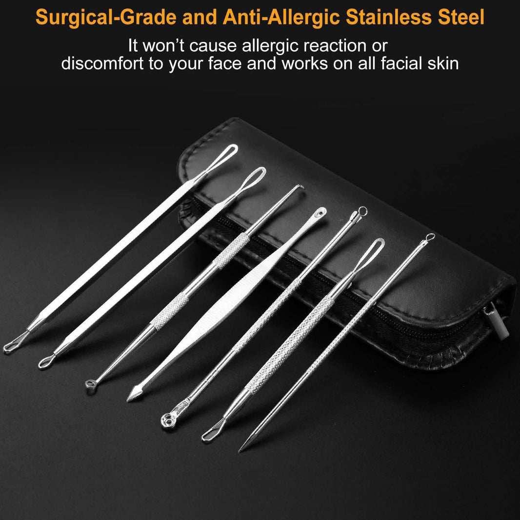 7-Pieces: Blackhead Remover Stainless Steel-7-Pieces: Blackhead Remover Stainless Steel