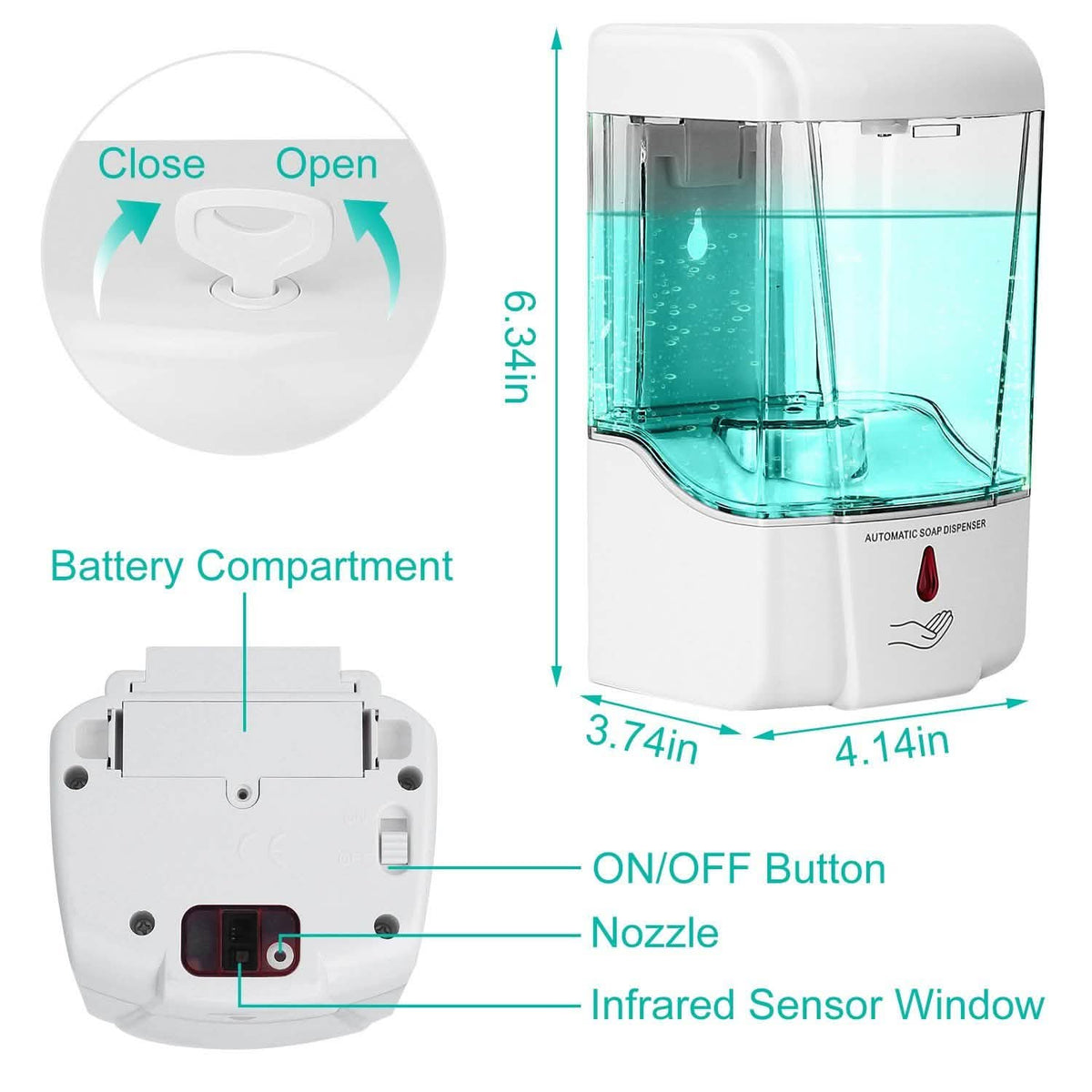700ML Automatic Soap Dispenser-700ML Automatic Soap Dispenser