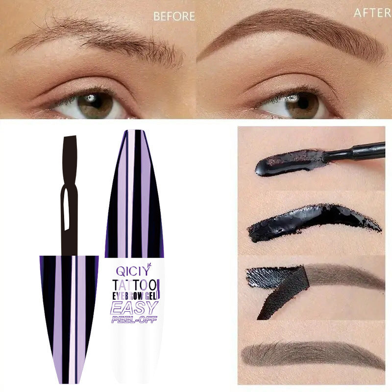 Tattoo Easy Peel Off Eyebrow Gel Cream Types Long-Lasting Smudge-Proof Sweat Resistant Waterproof Cosmetics-8367d58c9446730767c8d8cf40e34026