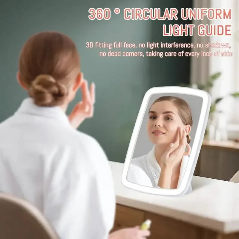 Makeup Mirror with Lights – USB Rechargeable-Makeup Mirror with Lights – USB Rechargeable