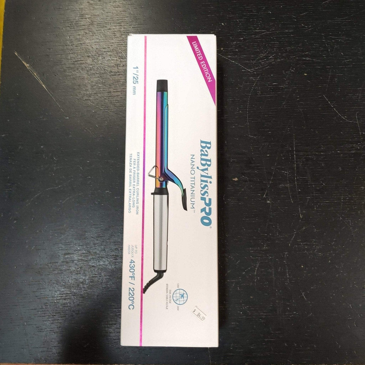 Babyliss Iridescent Extended Barrel Curling Iron 1"-Babyliss Iridescent Extended Barrel Curling Iron 1"
