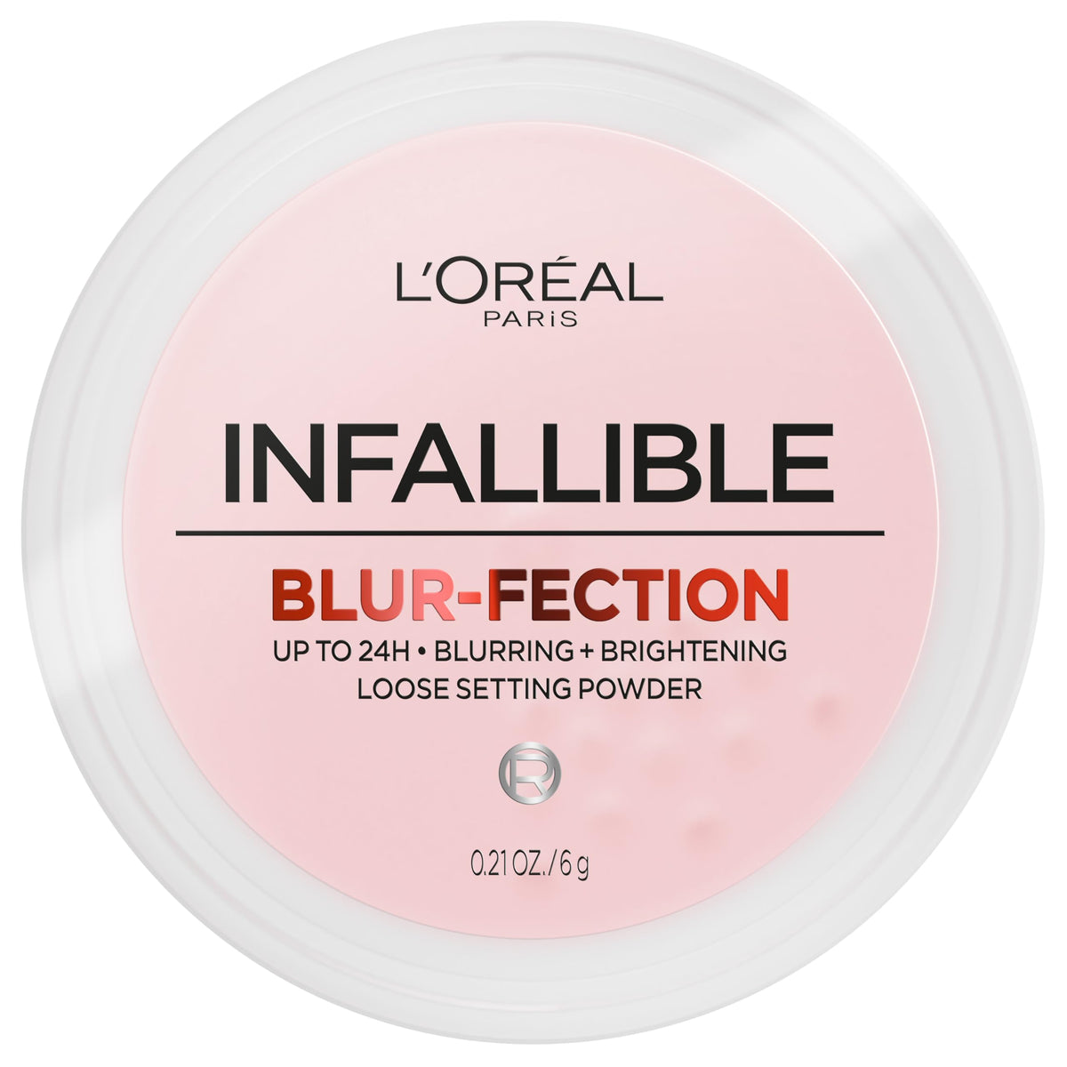 L'Oreal Paris Infallible Blur-fection Longwear Loose Setting Powder, Blurring Face Powder With Up to 24HRs of Wear, Brightening Light Pink, 1 Kit-L'Oreal Paris Infallible Blur-fection Longwear Loose Setting Powder, Blurring Face Powder With Up to 24HRs of Wear, Brightening Light Pink, 1 Kit