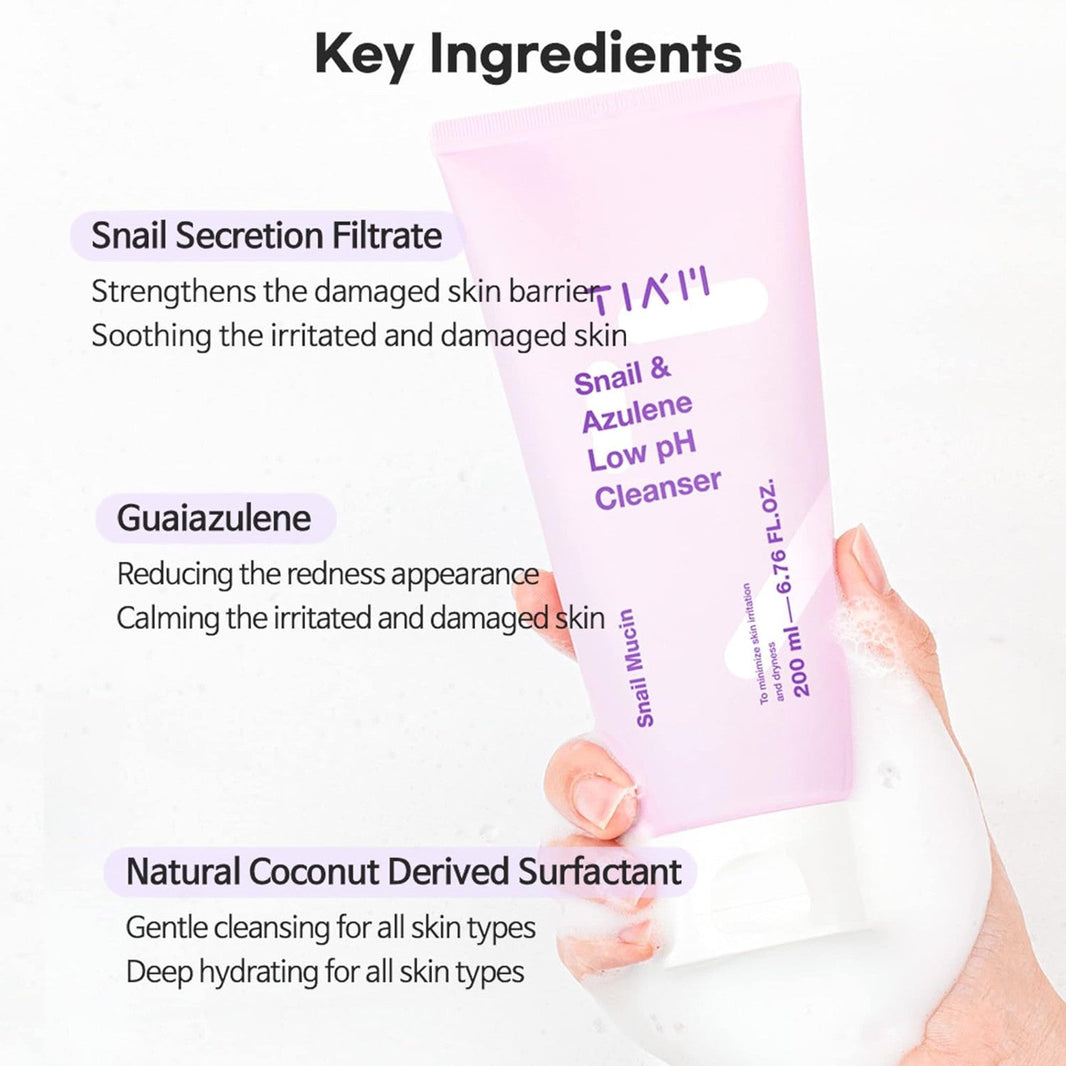 TIA'M Snail & Azulene Low pH Cleanser-TIA'M Snail & Azulene Low pH Cleanser