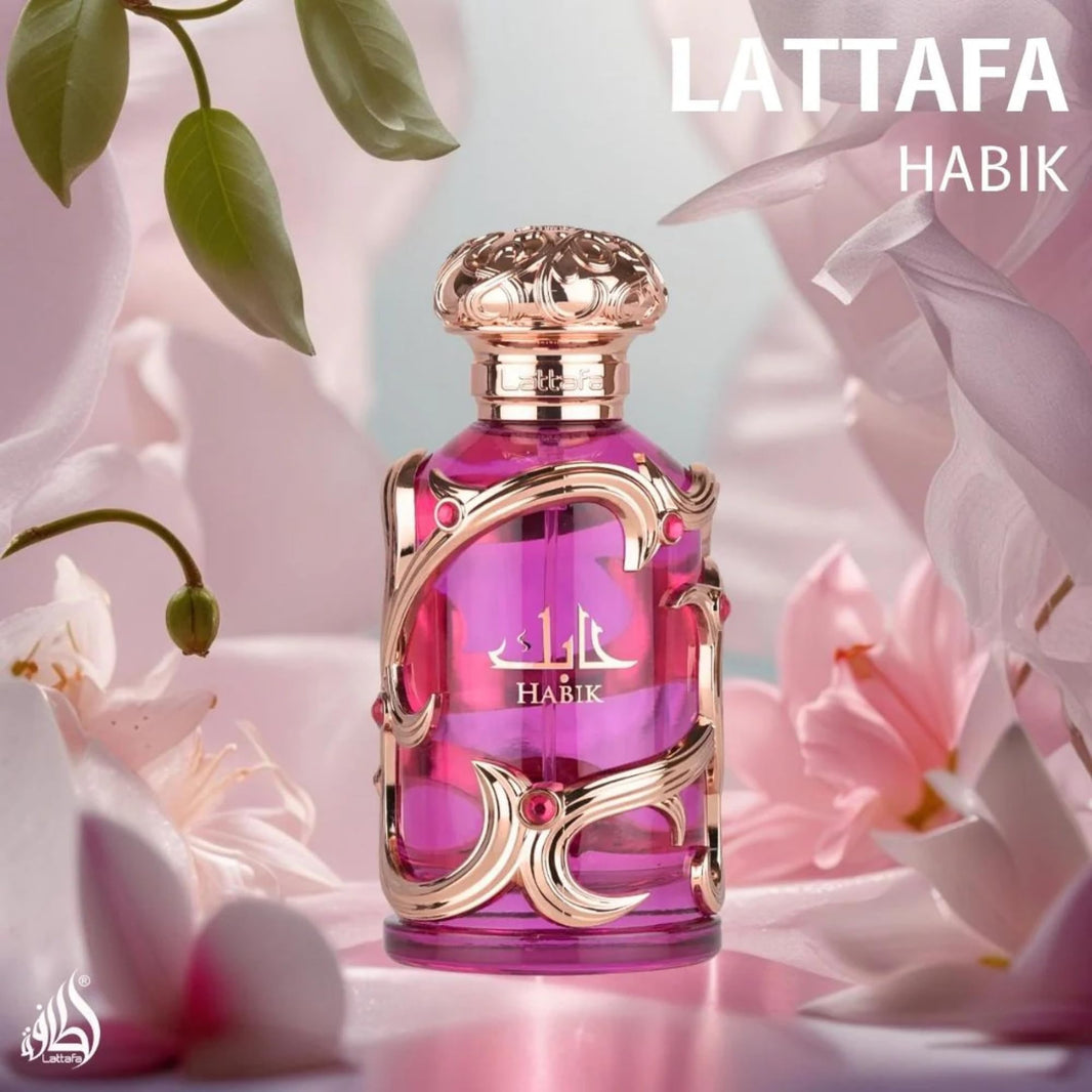 Lattafa Habik – Floral, Fruity, Fresh, Musky – Eau de Parfum Spray Long-Lasting Fragrance for Women, 3.4 Ounce / 100 ml-Lattafa Habik – Floral, Fruity, Fresh, Musky – Eau de Parfum Spray Long-Lasting Fragrance for Women, 3.4 Ounce / 100 ml